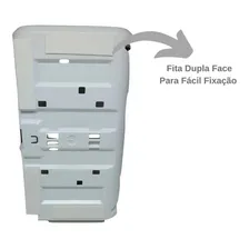 Kit Toalheiro E Dispenser Saboneteira Compacta Fumê Premisse Foto mini  2