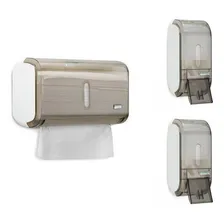 Kit Toalheiro E Dispenser Saboneteira Compacta Fumê Premisse Foto  mini 1