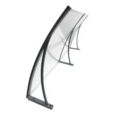 Kit Toldo Policarbonato Translucido Cinza 50cm X 1,8 Metro Cor Branco Foto mini 2