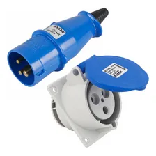 Kit Tomada Embutir N3246 + Plug N3276 2p+t 32a 250v 6h Steck Foto  mini 1