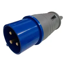 Kit Tomada Embutir + Plugue Industrial 32a Cor Azul Foto mini 4
