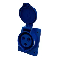 Kit Tomada Embutir + Plugue Industrial 32a Cor Azul Foto mini 2