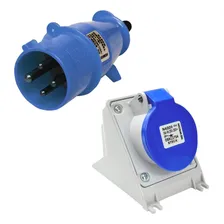 Kit Tomada Sobrepor N4009 + Plug N4079 4p 16a 250v 9h Steck Foto  mini 1