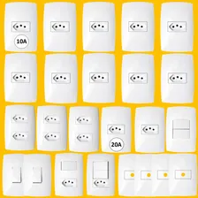 Kit Tomadas Interruptores Casa Completa Com 24 Home Foto mini  2