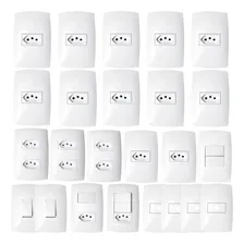 Kit Tomadas Interruptores Casa Completa Com 24 Home Foto  mini 1