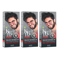 Kit Tonalizante Keraton Men Castanho Escuro Kert C/3 Foto mini 1