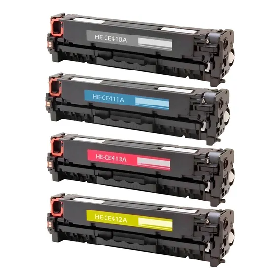 Kit Toner Cf410 Cf411 Cf412 Cf413 M452dw M452dn M477fdw Tinta Preto/ciano/magenta/amarelo Foto 1