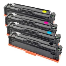 Kit Toner CompatÃvel P/ M252dw M252 Laserjet Color M277dw Tinta Preto Ciano Magenta Amarelo Foto mini 1