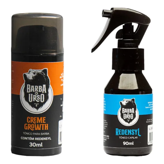 Kit Tônico Para Barba E Tônico Capilar Barba De Urso Foto 1
