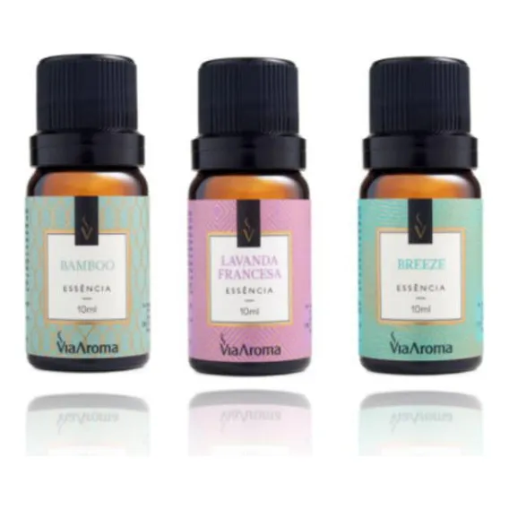 Kit Top 3 EssĂȘncias Aromatizantes Para Difusores Via Aroma Foto 1