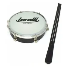 Kit Torelli 3 Tamborim Preto Pele Leitosa Tt404 + Baqueta Foto mini 3