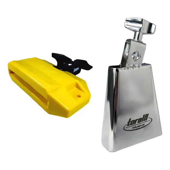 Kit Torelli Bloco Sonoro Agudo + Cowbell 6'' Cromado To055 Foto 1