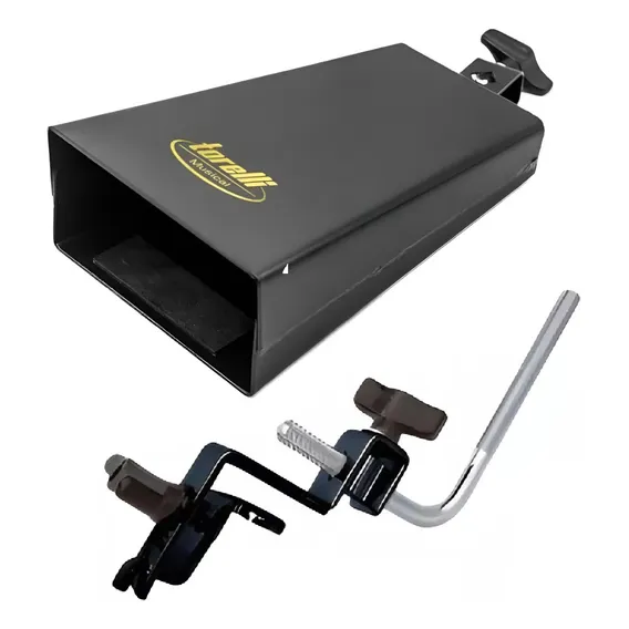 Kit Torelli Cowbell 8'' To053 Com Clamp Para Aro Bumbo Ta421 Foto 1