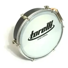 Kit Torelli Tamborim Corpo Preto Pele Leitosa Tt404+baqueta Cor Preto Foto mini 2