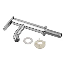 Kit Torneira Lavatorio Banheiro + Engate Flexível Malha Inox Acabamento Cromado Cor Prateado Foto mini 3