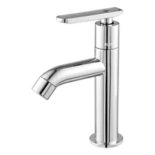 Kit Torneira Lavatorio Banheiro + Engate Flexível Malha Inox Acabamento Cromado Cor Prateado Foto mini 2