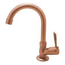 Kit Torneira Lavat贸rio Rose Gold Bica Baixa E Valvula Cor Rose Acobreado Foto mini 2