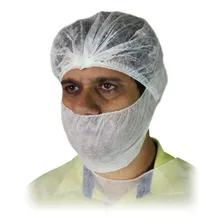 Kit Touca Descartável Aradesc Sanfonada touca para Cabelos Tnt Com Elástico 500 Unidades Branca Foto mini 3