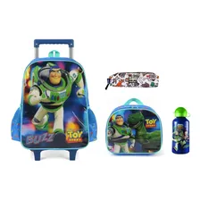 Kit Toy Story Mochila Rodinha + Lancheira + Estojo + Garrafa Foto mini 1
