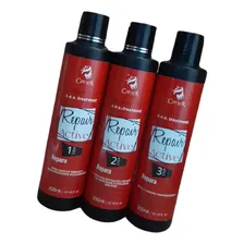 Kit Tratamento Cabelo Cavier Cosmeticos Repair Active 900ml Foto mini 3