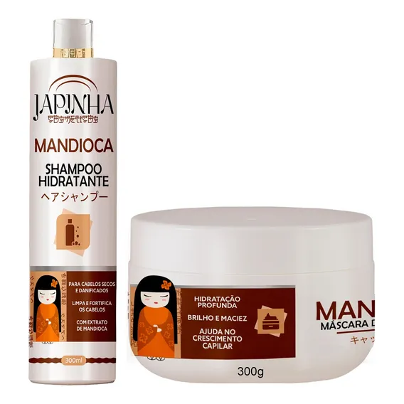 Kit Tratamento Capilar Mandioca Shampoo + Máscara Foto 1