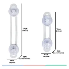 Kit Trava Gaveta Porta Armário Geladeira Segurança Bebê Buba Foto mini  3