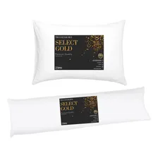 Kit Travesseiro Select Gold Com Travesseiro De Corpo Cor Branco Foto mini 1