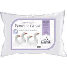 Kit travesseiros 2peças 45x65cm 100% penas de ganso Daune cor branco Foto mini 2