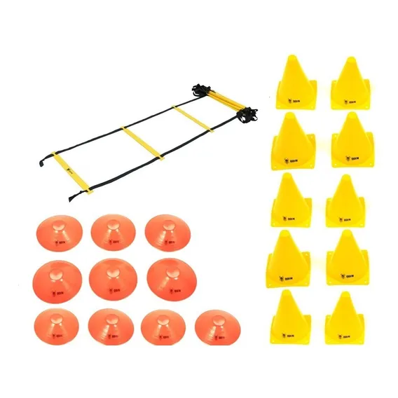 Kit Treinamento Funcional Escada De Agilidad 10 Cones-chapéu Foto 1