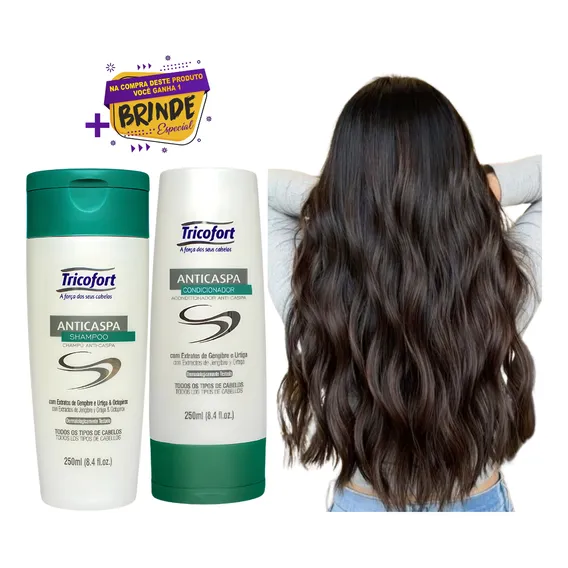 Kit Tricofort Anticaspa Shampoo E Condicionador + Foto 1