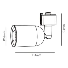 Kit Trilho 1 Metro + 3 Spot 7 W Branco Frio Opus Led Foto mini 2