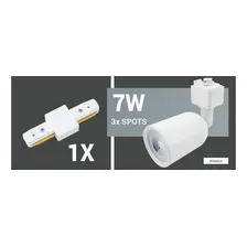 Kit Trilho 1 Metro + 3 Spot 7 W Branco Frio Opus Led Foto mini 3