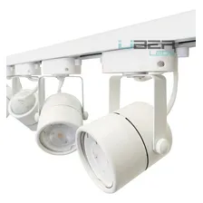 Kit Trilho Branco 3 Spot Gu10 3 Lâmpada Dimerizável 7w 3000k 110V/220V (Bivolt) Foto  mini 1