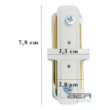 Kit Trilho Branco 3 Spot Gu10 3 Lâmpada Dimerizável 7w 3000k 110V/220V (Bivolt) Foto mini 2
