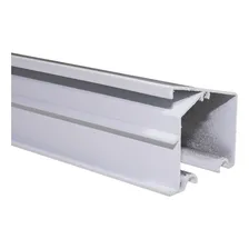 Kit Trilho Branco P/ Porta De Correr C/ Fixação Oculta - 4un Foto mini 3