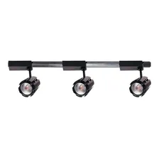 Kit Trilho Eletrificado 1,5 Metro + 4 Spot Led Cob 20w Estrutura Preto Foto  mini 1