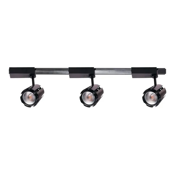 Kit Trilho Eletrificado 1,5 Metro + 4 Spot Led Cob 20w Estrutura Preto Foto 1