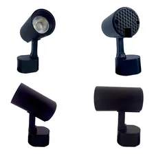 Kit Trilho Eletrificado 1m Preto + 3 Spots Led 7w Frio Foto mini  2