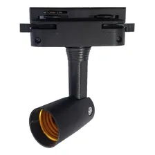 Kit Trilho Eletrificado 1m Preto 4 Spots E27 Bulbo Par20 Foto mini  2