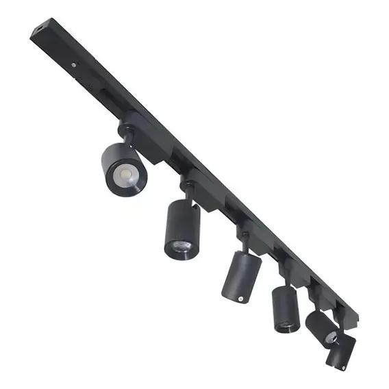 Kit Trilho Eletrificado 2m +3 Spot Led 7w 4000k Preto Foto 1