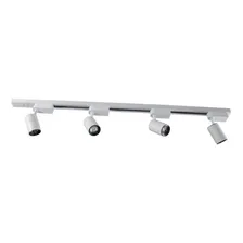 Kit Trilho Eletrificado 2m + 5 Spot Led 7w + Tampa Cega Estrutura Branco Luz 3000k Branco Quente Foto mini  2