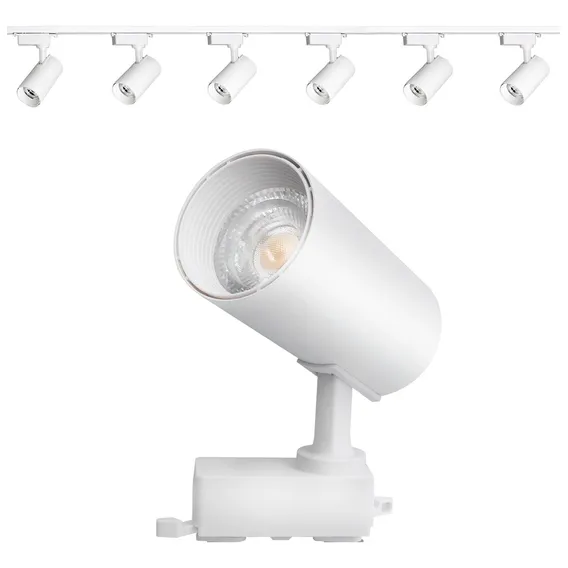 Kit Trilho Eletrificado 3m Branco + 6 Spots Led 7w Quente 127/220V Foto 1
