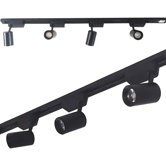 Kit Trilho Eletrificado 4m +7 Spot Led 7w 3000k Preto 127/220v Foto 1