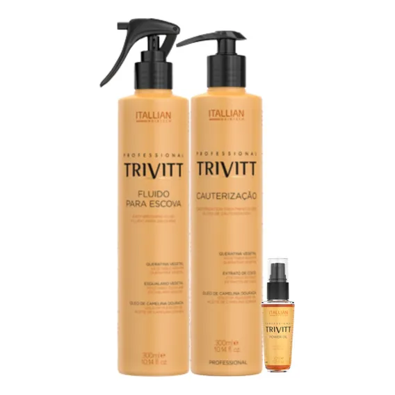 Kit Trivitt Itallian Cauterização + Fluido Escova + Power Foto 1