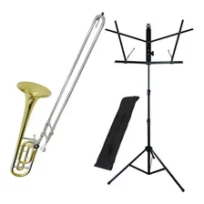 Kit Trombone Vara C Rotor Tb200vr + Estante De Partitura S1 Foto mini 1