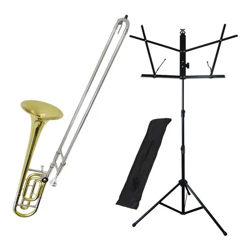 Kit Trombone Vara C Rotor Tb200vr + Estante De Partitura S1 Foto 1