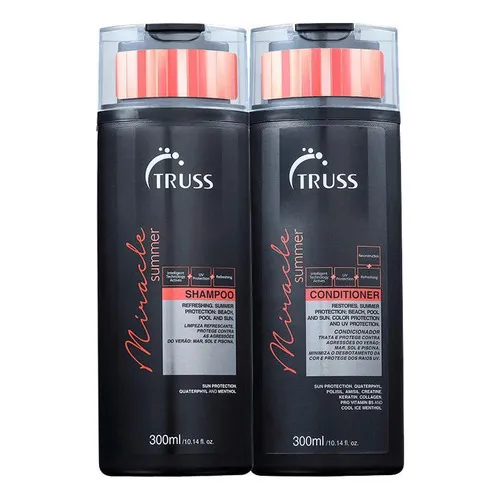Kit Truss Miracle Summer - Shampoo E Condicionador 300ml Foto 1