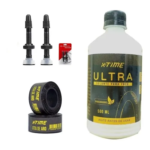 Kit Tubeless Tsw Completo Selante 500ml + Par Válvula + Fita Foto 1