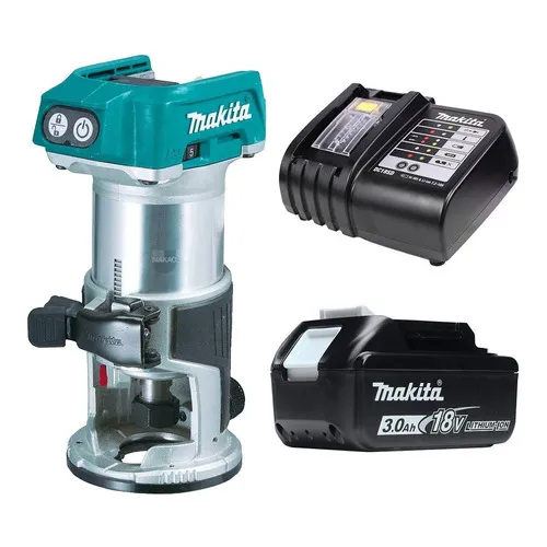Kit Tupia Laminadora Eletronica Bateria Drt50z-p 18v Makita 110V/220V Foto 1