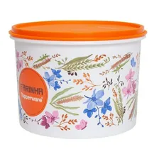 Kit Tupperware 2 Caixas Mantimentos Floral Farinha E Feijão Foto mini  3